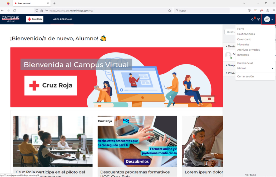 Campus, nuestro espacio de aprendizaje virtual